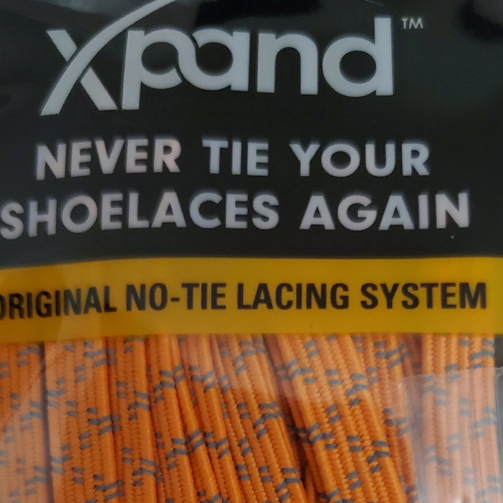 NIB Xpand Orange No Tie Laces